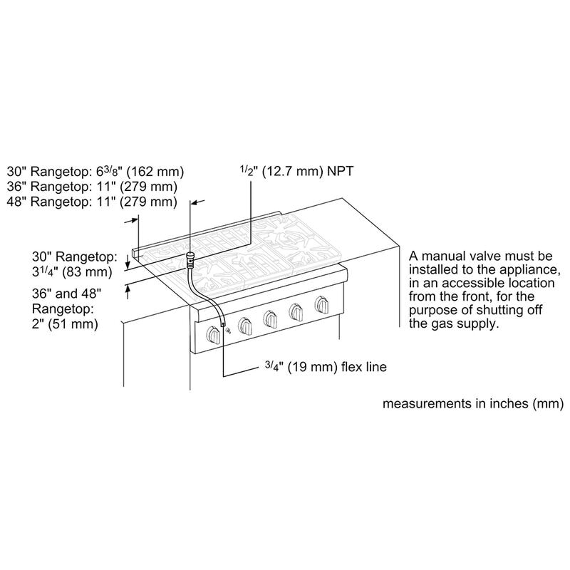 Thermador Professional Series 36 in. 6-Burner Natural Gas Rangetop with Simmer Burner & Power Burner - Stainless Steel, , hires