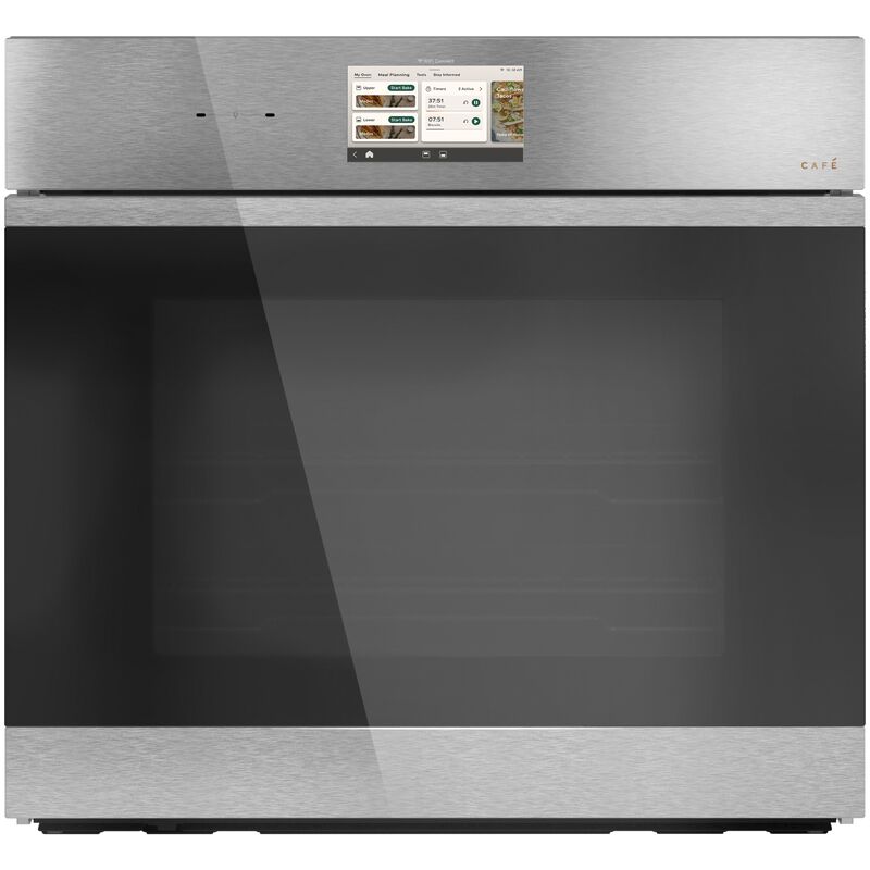 Cafe 30 in. 5.0 cu. ft. Smart Electric Single Wall Oven with True European Convection - Platinum Glass, , hires