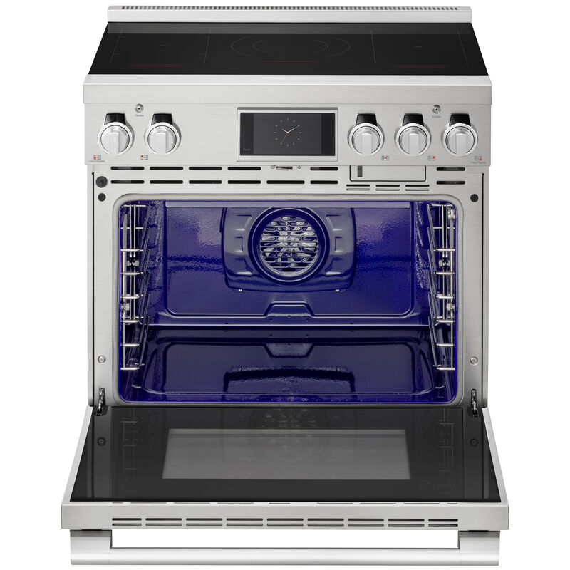 SKS 36 in. 6.3 cu. ft. Smart Air-Fry Standard Convection Steam Electric Range with 5 Induction Burners - Stainless Steel, , hires
