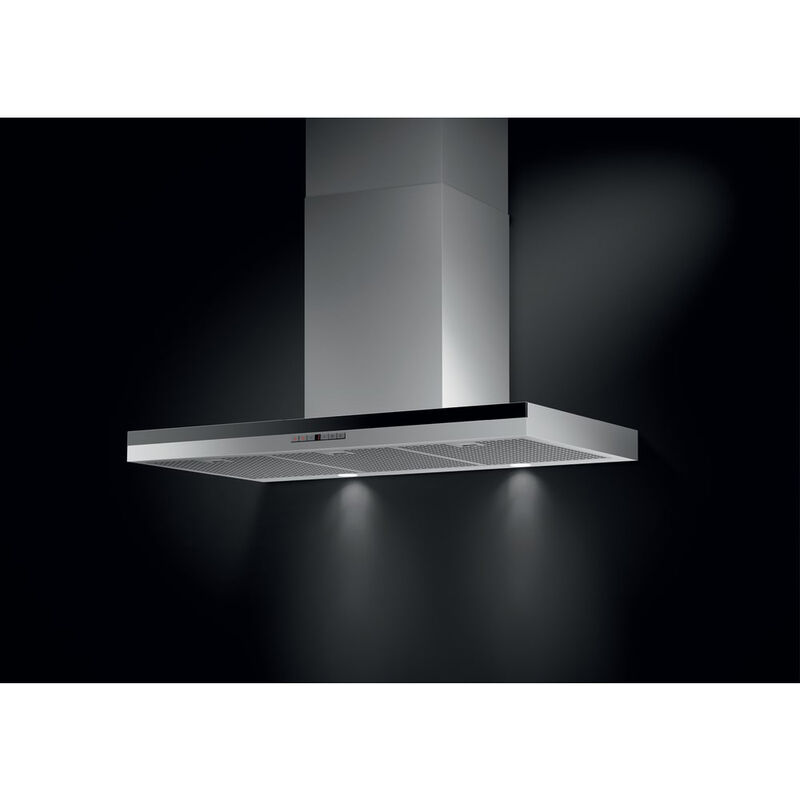 Fisher & Paykel Series 7 36 in. Chimney Style Range Hood with 4 Speed Settings, 600 CFM, Ducted Venting & 2 LED Lights - Stainless Steel, , hires