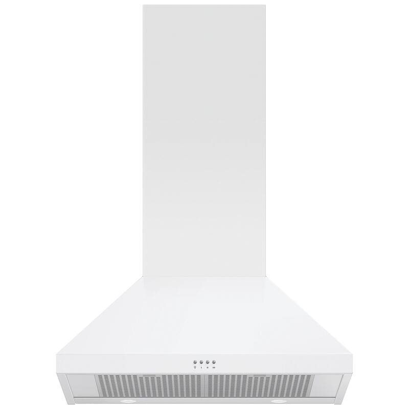 Fisher & Paykel Series 7 30 in. Convertible Chimney Style Range Hood with 600 CFM, 3 Fan Speeds & 2 LED Lights - White, , hires