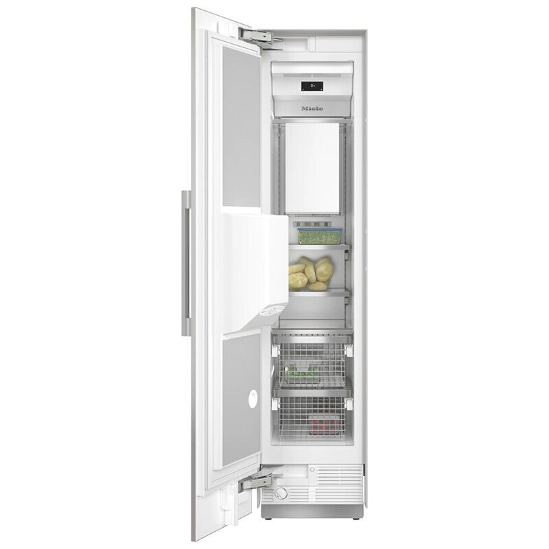 Miele MasterCool Series 18 in. 7.8 cu. ft. Built-in Smart Compact Upright Freezer with Ice-Maker & Adjustable Shelves - Stainless Steel, , hires