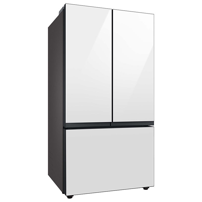 Samsung Bespoke 36 in. 30.1 cu. ft. Smart French Door Refrigerator with AutoFill Water Pitcher - White Glass, White Glass, hires
