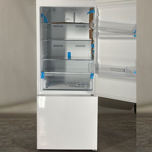 Summit 28 in. 15.1 cu. ft. Counter Depth Bottom Freezer Refrigerator - White (Open Box Excellent Condition), , hires