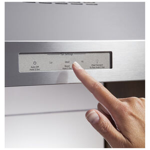 GE Profile 36 in. Convertible Standard Style Range Hood with 390 CFM, 4 Fan Speeds & 2 LED Lights - Stainless Steel, , hires