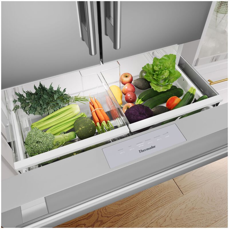 Thermador 36 in. 20.4 cu. ft. Smart Counter Depth 4-Door French Door Refrigerator with Internal Water Dispenser - Stainless Steel, , hires