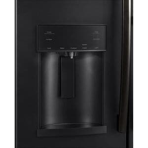 GE 36 in. 27.7 cu. ft. French Door Refrigerator with Ice & Water Dispenser - Fingerprint Resistant Black Slate, Black Slate, hires