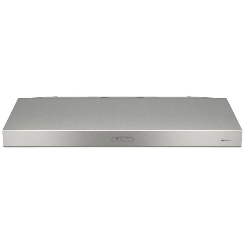 Broan BCDF1 Series 36 in. Convertible Standard Style Range Hood with 375 CFM, 3 Fan Speeds & 2 LED Lights - Stainless Steel, , hires