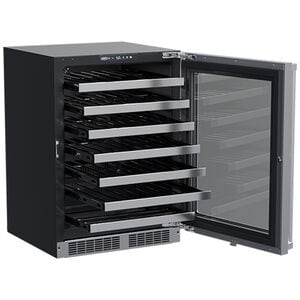 Marvel Professional Series 24 in. Undercounter Wine Cooler with Single Temperature Zone & 48 Bottle Capacity - Stainless Steel, , hires