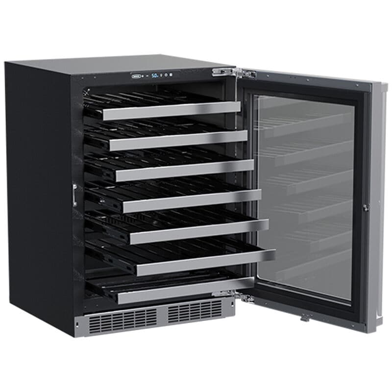 Marvel Professional Series 24 in. Undercounter Wine Cooler with Single Temperature Zone & 48 Bottle Capacity - Stainless Steel, , hires