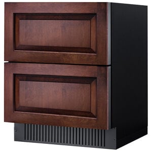 Summit 27 in. 4.8 cu. ft. Outdoor Double Refrigerator Drawers - Custom Panel Ready, , hires