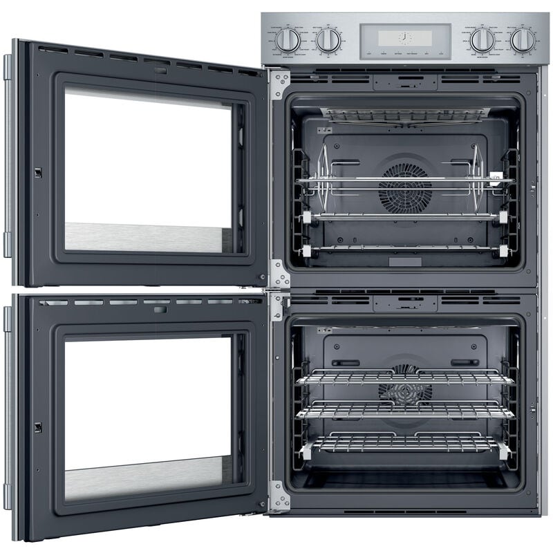 Thermador Professional Series 30 in. 9 cu. ft. Smart Top Control Electric Double Wall Oven with True European Convection - Stainless Steel, , hires