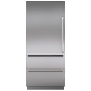 Sub-Zero 36 in. Door Pane with Pro Handle for Refrigerator - Stainless Steel, , hires