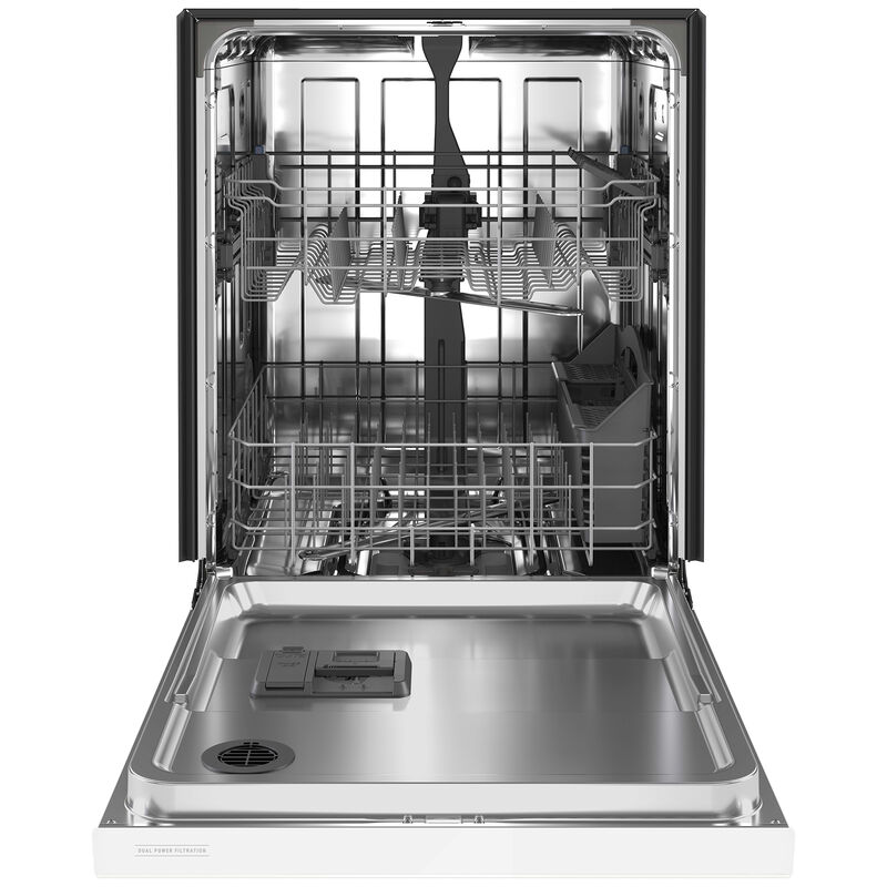 Maytag 24 in. Front Control Dishwasher with 50 dBa Sound Level & Pocket - White, White, hires