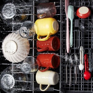 KitchenAid 24 in. Front Control Dishwasher with 41 dBa Sound Level, 3rd-Rack & Pocket - PrintShield Stainless, Stainless Steel with PrintShield Finish, hires