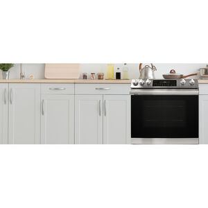 Sharp 30 in. 6.3 cu. ft. Air Fry Standard Convection Slide-In Electric Range with Radiant Burners - Stainless Steel, , hires