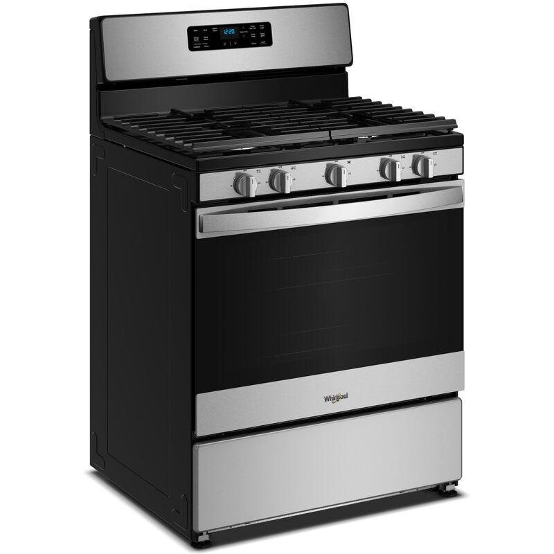 Whirlpool 30 in. 5.1 cu. ft. Gas Range with 5 Sealed Burners - Stainless Steel, , hires