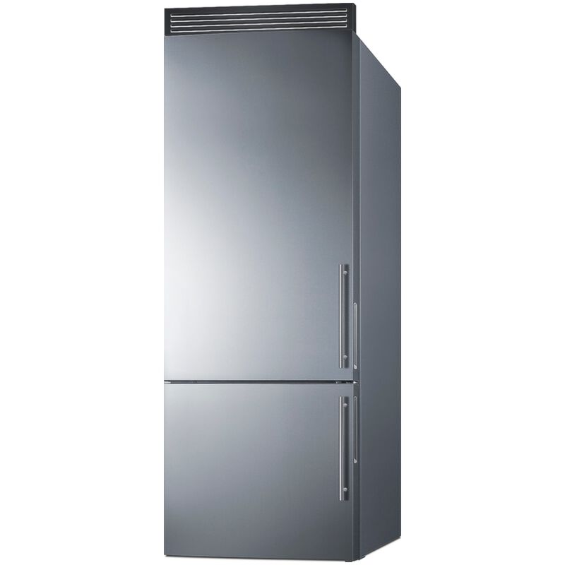 Summit 28 in. 14.6 cu. ft. Counter Depth Bottom Freezer Refrigerator - Stainless Steel, , hires