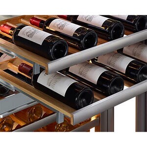 Dacor 24 in. Built-in Smart Wine Cooler with Metal & Wood Racks, Multi-Temperature Zones & 100 Bottle Capacity - Custom Panel Ready, , hires