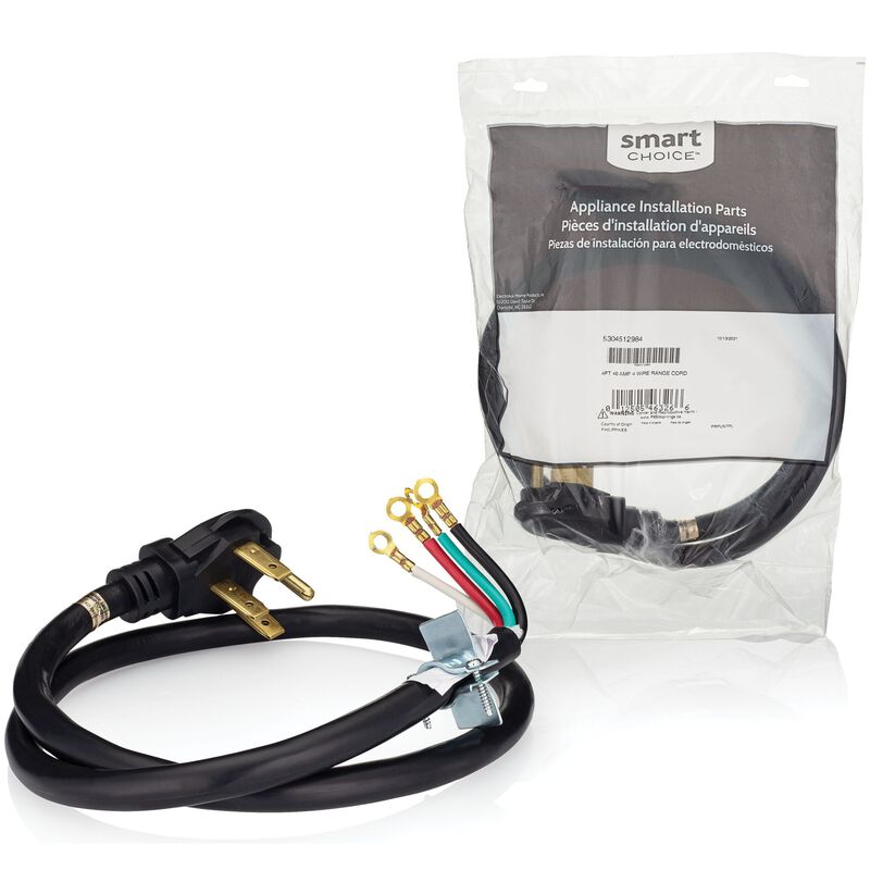 Smart Choice 4 ft. 40 Amp Range Cord with 4 Wire, , hires