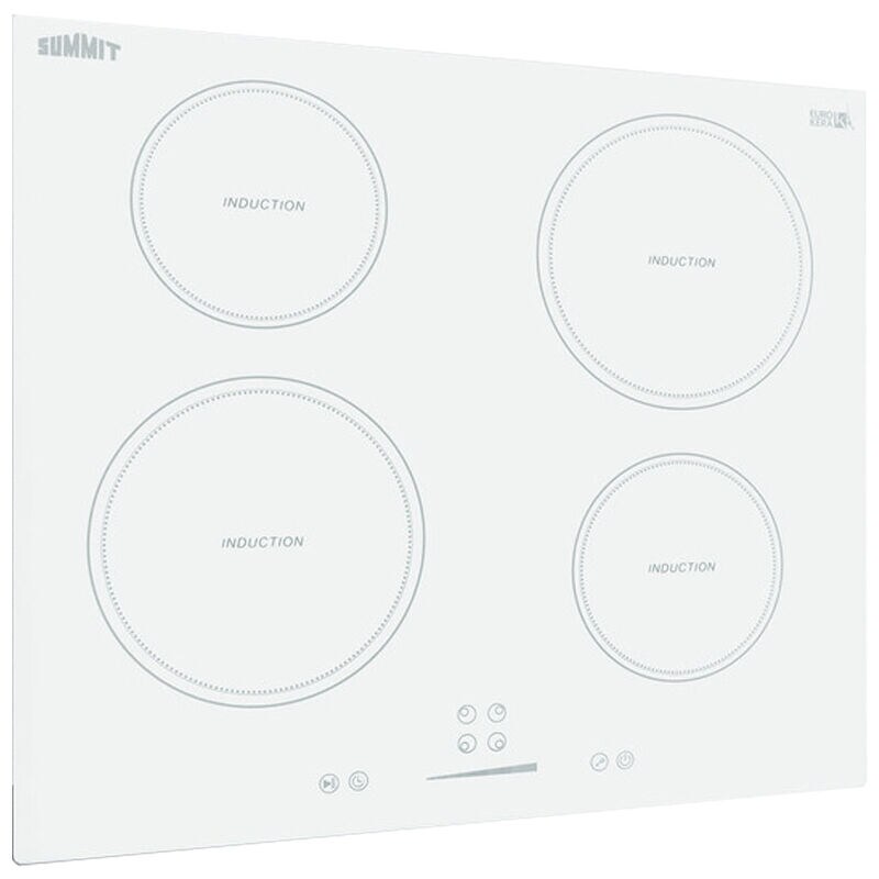 Summit 24 in. 4-Burner Induction Cooktop - White, , hires