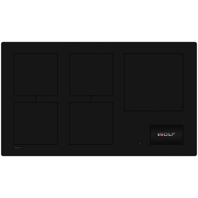 Wolf Contemporary Series 36 in. 5-Burner Induction Cooktop with Simmer Burner - Black | CI36560C/B