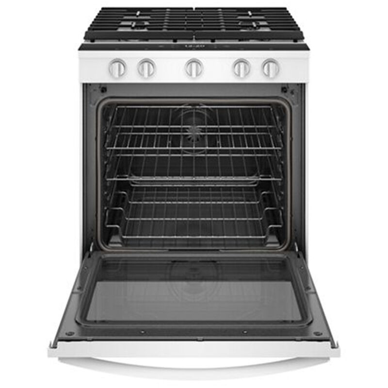 Whirlpool 30 in. 5.8 cu. ft. Smart Convection Oven Slide-In Gas Range with 5 Sealed Burners & Griddle - White, White, hires