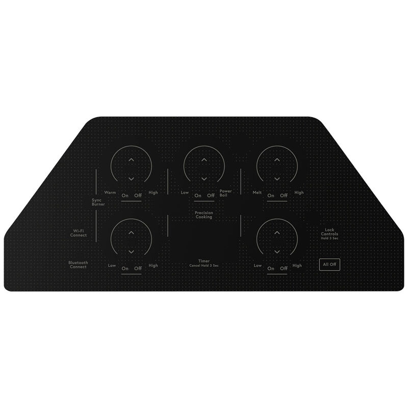 Cafe 30 in. 5-Burner Smart Electric Cooktop with Simmer Burner & Power Burner - Black, , hires