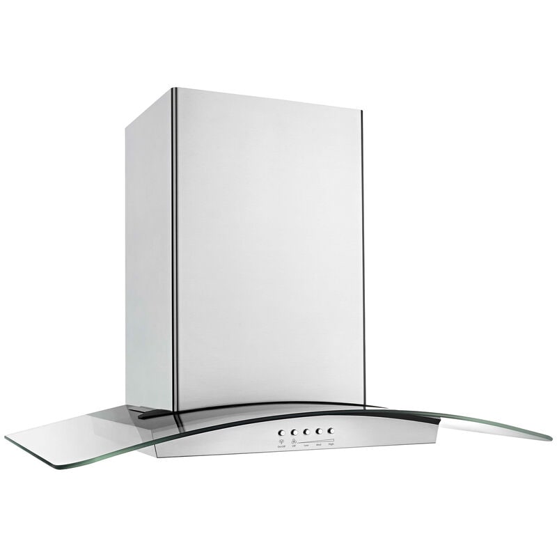 Whirlpool 30 in. Convertible Chimney Style Range Hood with 400 CFM, 3 Fan Speeds & 2 LED Lights - Stainless Steel, , hires