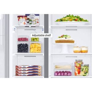 Samsung 36 in. 27.4 cu. ft. Side by Side Refrigerator with Ice & Water Dispenser - Stainless Steel, Stainless Steel, hires