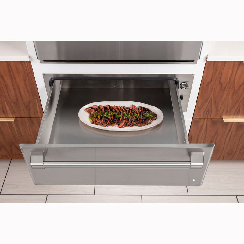 Cafe 30 in. 1.9 cu. ft. Warming Drawer with Variable Temperature Controls & Electronic Humidity Controls - Stainless Steel, Stainless Steel, hires