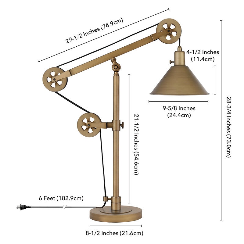 Hudson industrial table lamp shop