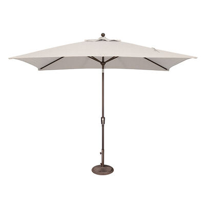 SimplyShade Catalina 6.6'x10' Rectangle Push Button Market Umbrella in Sunbrella Fabric - Natural | SSUM92XA5404