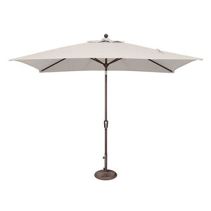 SimplyShade Catalina 6.6'x10' Rectangle Push Button Market Umbrella in Sunbrella Fabric - Natural, Natural, hires