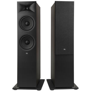 JBL Stage 280F 2.5 Way Dual 8 in. (200 mm) Floorstanding Loudspeaker - Espresso, Espresso, hires