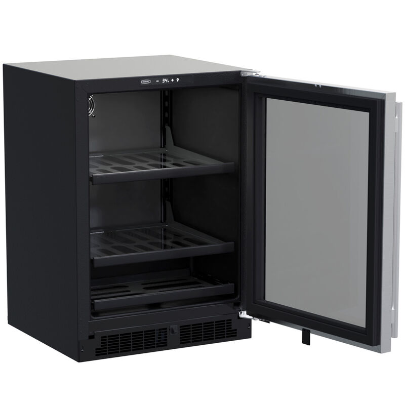 Marvel 24 in. 5.5 cu. ft. Built-In Beverage Center with Adjustable Shelves & Digital Control - Stainless Steel, , hires