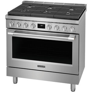 Frigidaire Professional 36 in. 4.4 cu. ft. Dual Convection Dual Fuel Range with 6 Sealed Burners - Stainless Steel, , hires