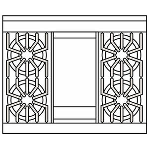 Viking 5 Series 36 in. 5.1 cu. ft. Standard Convection Gas Range with 4 Sealed Burners & Griddle - Stainless Steel, , hires