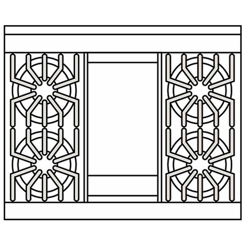 Viking 5 Series 36 in. 5.1 cu. ft. Standard Convection Gas Range with 4 Sealed Burners & Griddle - Stainless Steel, , hires
