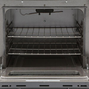 Premier 24 in. 2.9 cu. ft. Oven Freestanding Gas Range with 4 Sealed Burners - Black, , hires