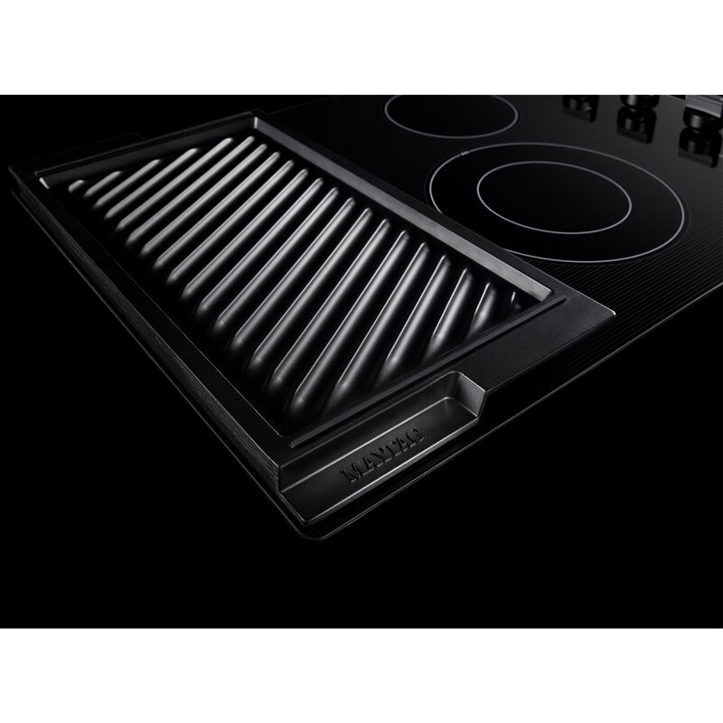 Maytag 30 in. 4-Burner Electric Cooktop with Griddle & Reversible Grill - Black, , hires
