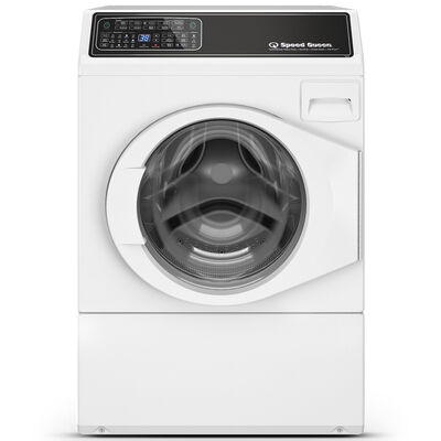 Speed Queen 27 in. 3.5 cu. ft. Front Load Washer with Pet Plus Flea Cycle & Sanitize with Oxi - White RIGHT DOOR HINGE (not reversible) | FF7010WN