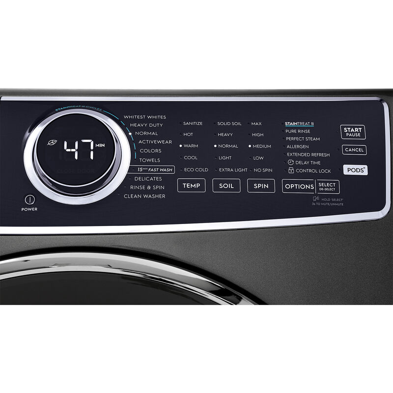 Electrolux 500 Series 27 in. 4.5 cu. ft. Stackable Front Load Washer with Perfect Steam & LuxCare Plus Wash - Titanium, Titanium, hires
