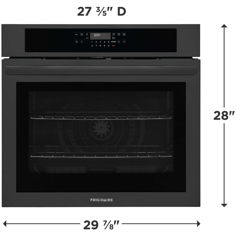 Frigidaire 30 in. 5.3 cu. ft. Electric Single Wall Oven with Standard Convection - Black, , hires