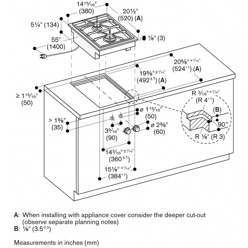 Gaggenau Vario 400 Series 15 in. 2-Burner Natural Gas Cooktop with Simmer Burner - Stainless Steel, , hires