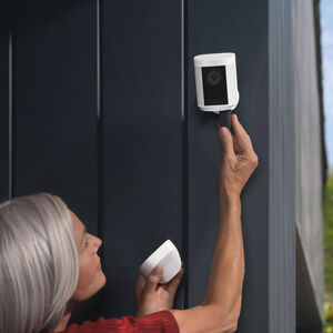 Ring - Spotlight Cam Pro Outdoor Wireless 1080p Battery Surveillance Camera - White, , hires