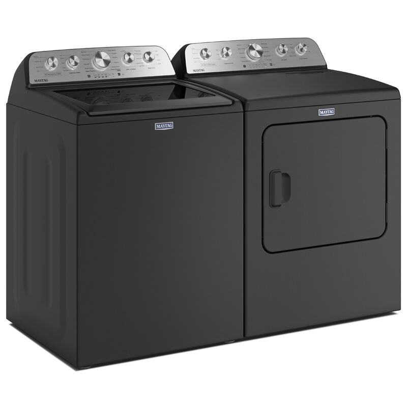 Maytag Pet Pro 27 in. 4.7 cu. ft. Top Load Washer with Agitator - Volcano Black, Volcano Black, hires