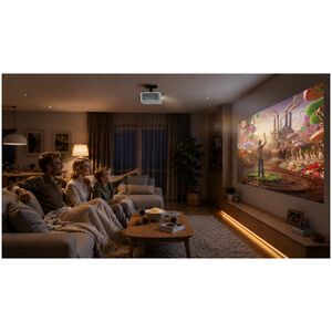 Optoma Full HD 1080p 3,500 4LED Lumen Projector: Big-Screen Versatility for Home, Business & Beyond - White, , hires