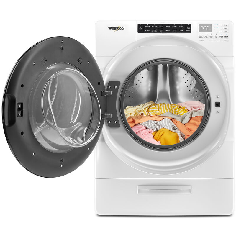 Whirlpool 27 in. 4.5 cu. ft. Electric All-in-One Front Load Washer-Dryer Combo with 1 Dryer Program & Wrinkle Care - White, , hires