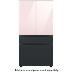 Samsung BESPOKE 4-Door French Door Middle Panel for Refrigerators - Matte Black Steel, , hires